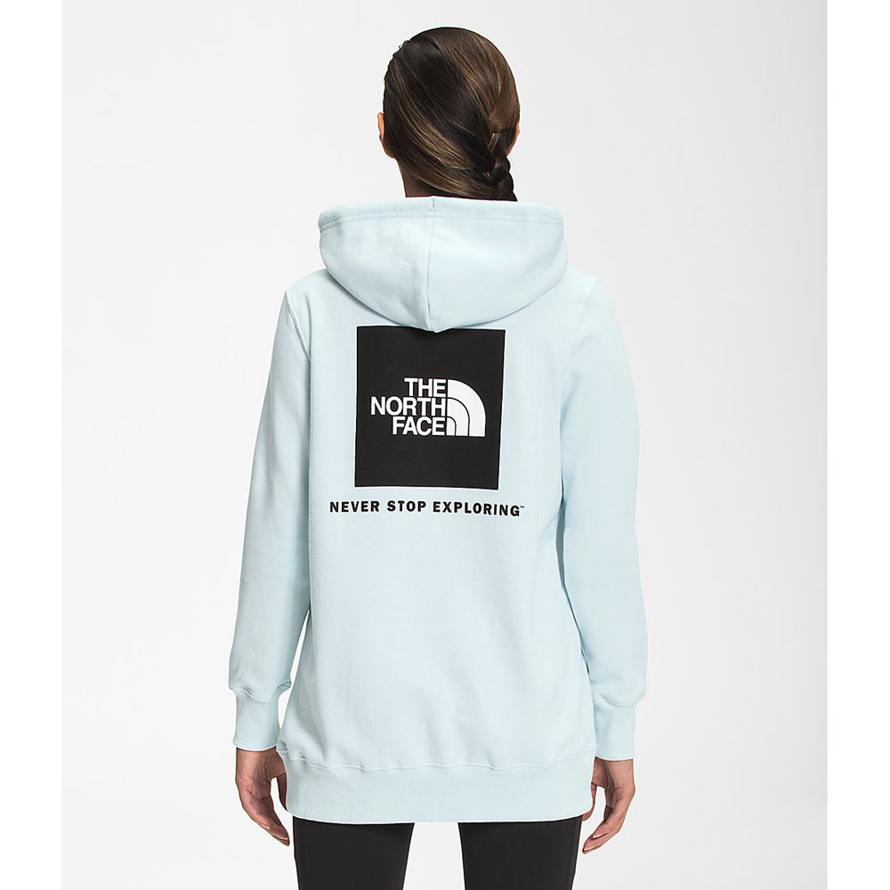 The North Face Hoodie Womens Australia - The North Face Box Nse Pullover Blue Never Stop Exploring (